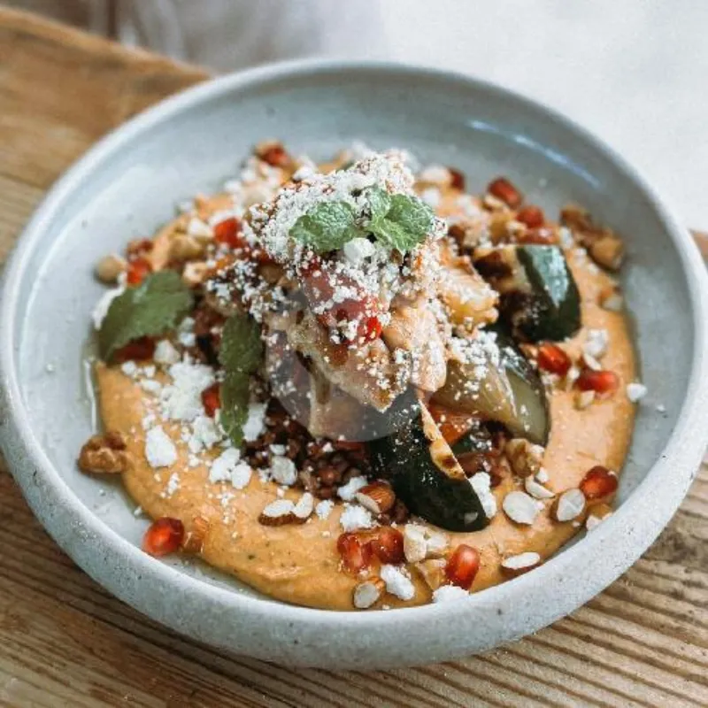 Moroccan Hummus Chicken Bowl