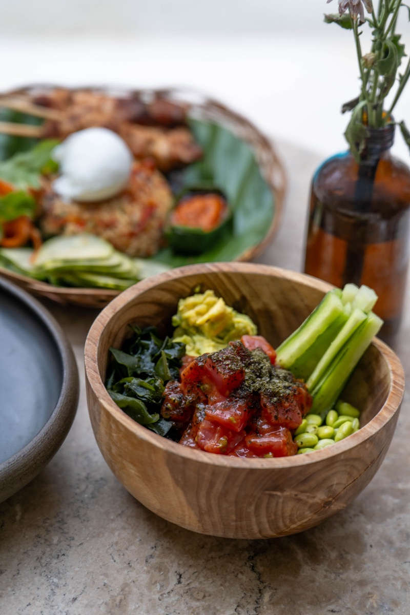 House poké bowl at Mowie's Bali